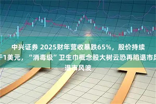 中兴证券 2025财年营收暴跌65%，股价持续低于1美元，“消毒级”卫生巾概念股大树云恐再陷退市风波
